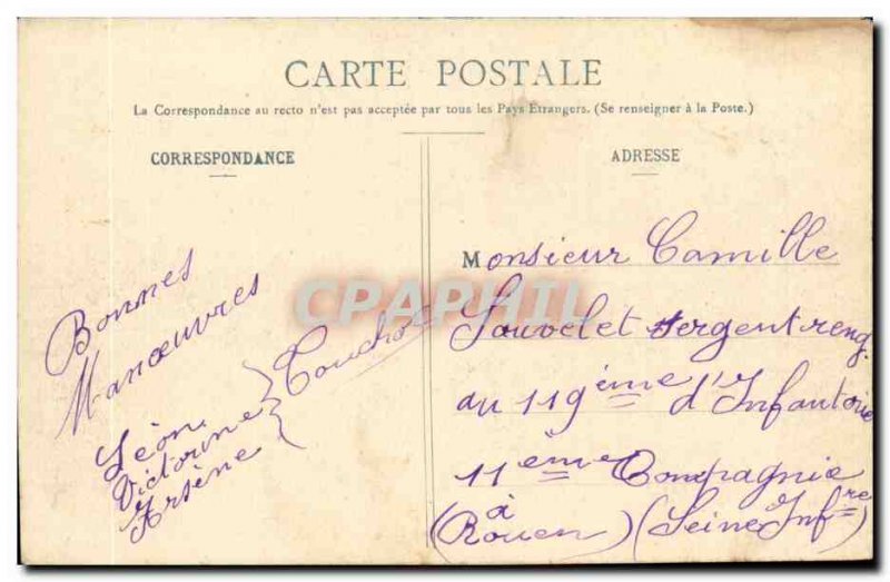 Paris-Le-Trocadero Old Postcard