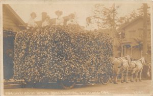 H91/ Portland Oregon RPPC Postcard 1909 Wagon Load of Roses Festival110