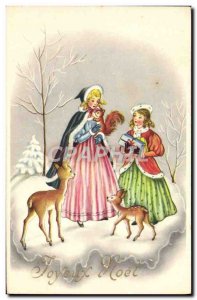 Old Postcard Fantaisie Biche