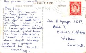 uk1705 durham cathedral real photo uk