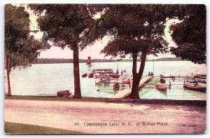 1910's Chautauqua Lake New York NY At Bemus Point Tourist Attraction Postcard