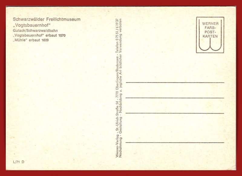 Germany - Schwarzwalder Freilichtmuseum - [FG-589X]