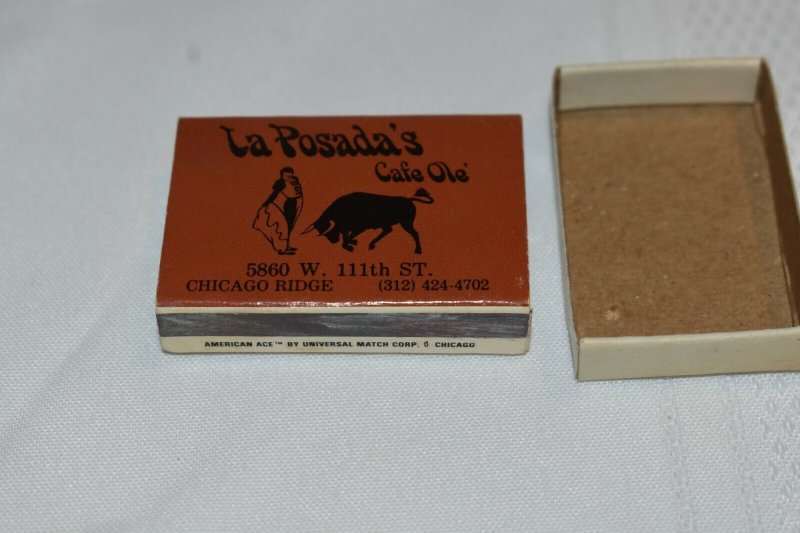 La Posada Restaurant Chicago Ridge Illinois Matchbox