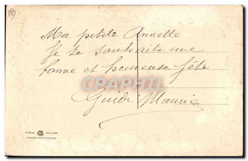 Old Postcard Fancy Woven