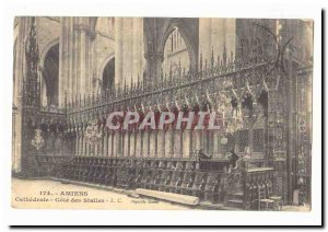 Amiens Cathedral Old Postcard Quote Stalls