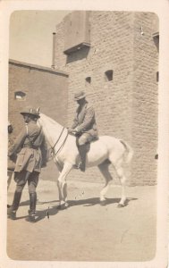 Lot300 soldier on horse military real photo british army war middle easy africa