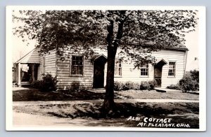 J93/ Mount Pleasant Ohio RPPC Postcard c1950s Albi Cottage Building 38