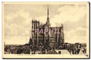 Old Postcard Amiens Cathedrale