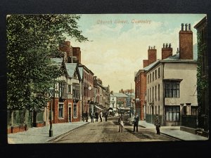 Shropshire OSWESTRY Church Street c1908 Postcard by Valentine