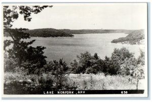 c1910's View Of Lake Norfolk Arkansas AR RPPC Photo Unposted Antique Postcard