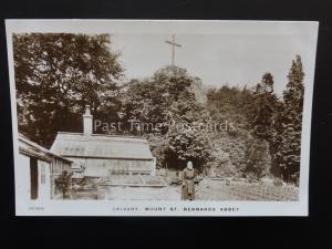 Leicestershire WHITWICK Mount St Bernards Abbey MONK GARDEN GREENHOUSE c1909 RP