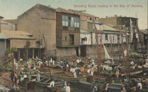 Bay of PANAMA , 1908 ; Boats Trading