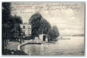 1910 Brine Bath Segeberg Lake Promenade Schleswig-Holstein Germany Postcard