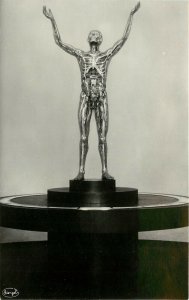 Postcard Internationale Hygiene Austellung Dresden 1930 Transparent Man Statue