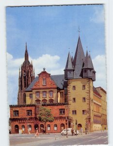 Postcard Saalhof mit Rententurm u. Dom, Frankfurt, Germany