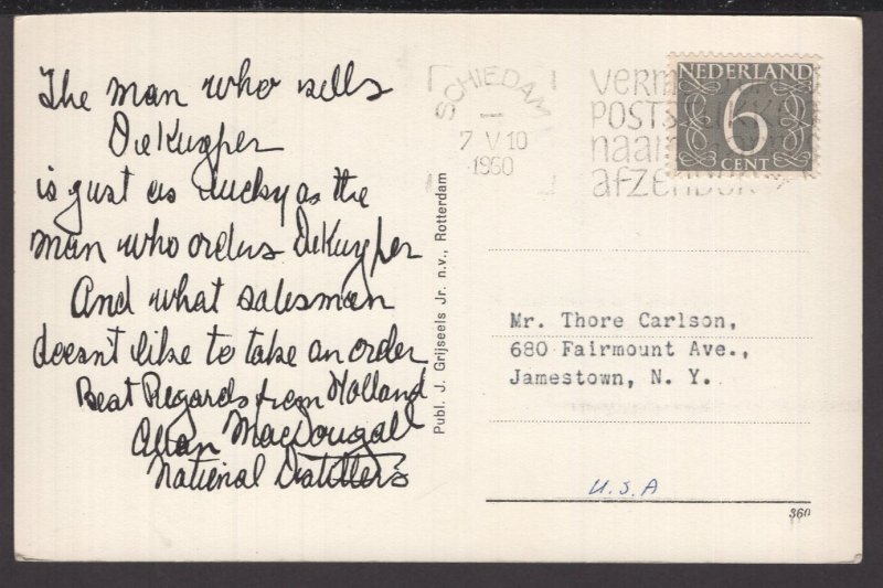 De Kuyper Realise you are a lucky man ... all over the World RPPC Real Photo