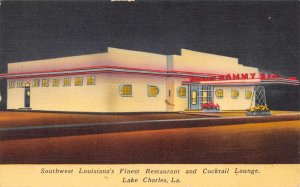 Lake Charles Louisiana Sammy's Restaurant Exterior View Vintage Postcard U1706