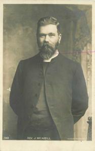 C-1910 Religion Rev J. McNeil Rotary RPPC Photo Postcard 3879 UK