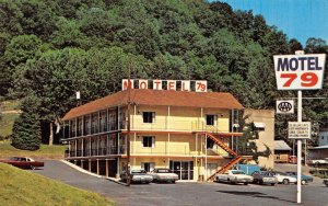 Burnsville West Virginia view from street of Motel 79 vintage pc DD6987