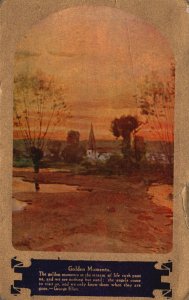 Golden Moments In The Stream Of Life Rush Past Us Antique Postcard 1912