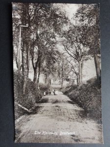 Worcestershire DROITWICH - THE HOLLOWAY Children Playing in Lane c1908 Valentine