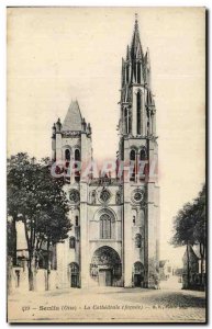 Old Postcard Senlis La Cathedrale