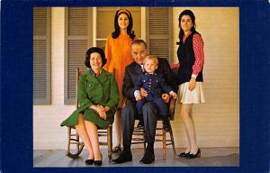 President and Mrs. Lyndon Baines Johnson With Their Daughters View Postcard B...