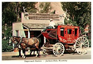 Postcard WY Jackson Hole - Stagecoach Station