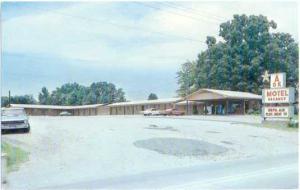 A OK Motel, Hiway 70-71 N, in DeQueen, Arkansas, AR, Chrome