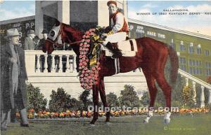 Gallahadion Winner of 1940 KY Derby Clark County, KY , USA Horse Racing Unused 