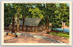 Bath House Paris Mountain State Park Near Greenville South Carolina SC Postcard