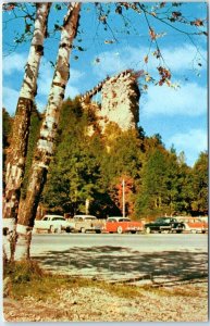 Postcard - Castle Rock - St. Ignace, Michigan