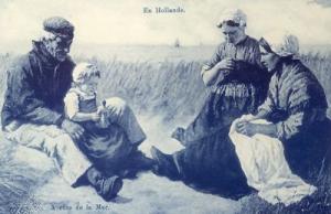 HOLLAND c1903 NEDERLANDS LA MER  NETHERLANDS Postcard