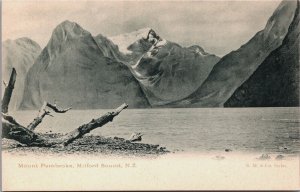 New Zealand Mount Pembroke Milford Sound Vintage Postcard C104