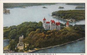 New York Thousand Islands Boldt Castle and Heart Island From The Air Curteich