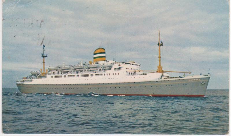 SS MAASDAM - PAQUEBOT CANCEL