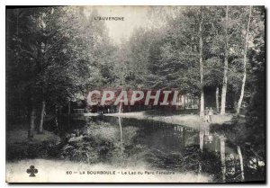 Old Postcard Auvergne Bourboule Fenestre Lake Park