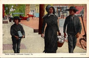 Pennsylvania Lancaster County Typical Amish Family Curteich