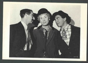 Ca 1975 RPPC* Marx Brothers Early Real Photo Repro Groucho Harpo&Chico See Info