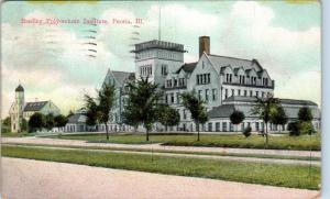 PEORIA, IL Illinois    BRADLEY Polytechnic INSTITUTE   1908  Postcard