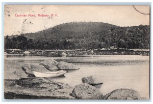 c1910 Eastman Pond Andover New Hampshire NH Antique Posted AH Rollins Postcard 