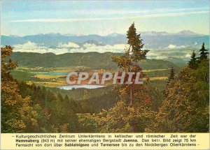 Postcard Modern Sudkarten Austria Sablatnigseen Gebiet mit und Ortschaften Un...