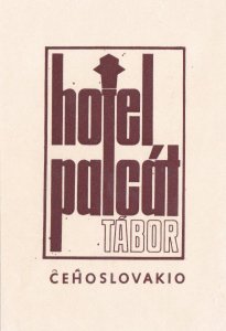 Czechoslovakia Tabor Hotel Palcat Vintage Luggage Label sk3665