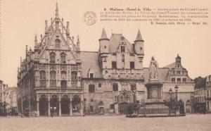 Belgium, Malines, Hotel de Ville, unused Postcard