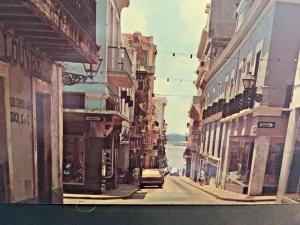 Postcard RPPV View of Typical Street & Spanish Architecture , San Juan,  PR   Y4