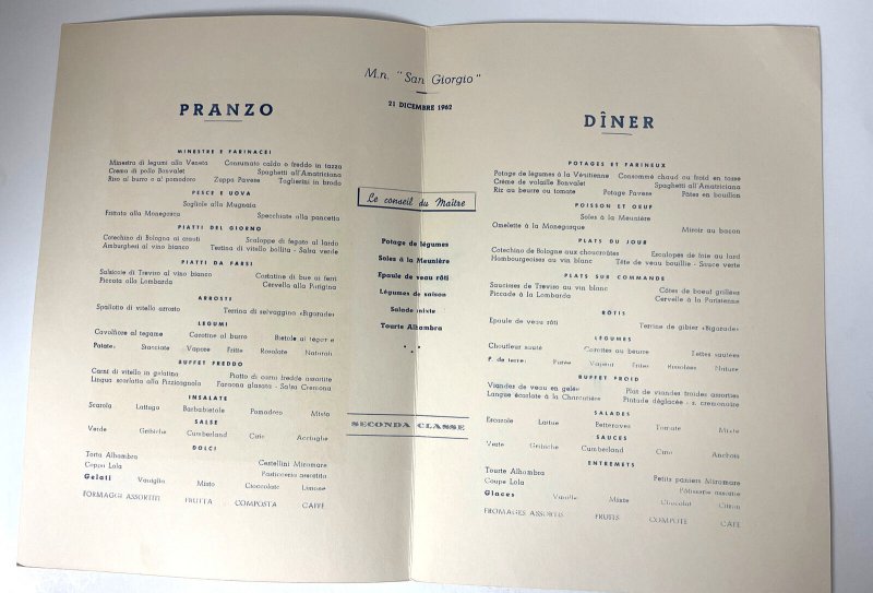 Adriatica, Venezia | Menu