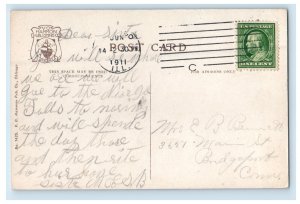 1911 Polk St. Station Chicago Illinois IL V Hammon Co. Posted Postcard 