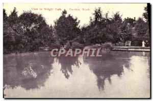 Old Postcard View in Wright Park Tacoma Washington