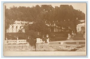 c1920's Trieste Miramar Palace Gardens RPPC Photo Unposted Antique Postcard 