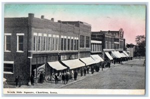 Chariton Iowa Postcard North Side Square Exterior Building c1910 Vintage Antique